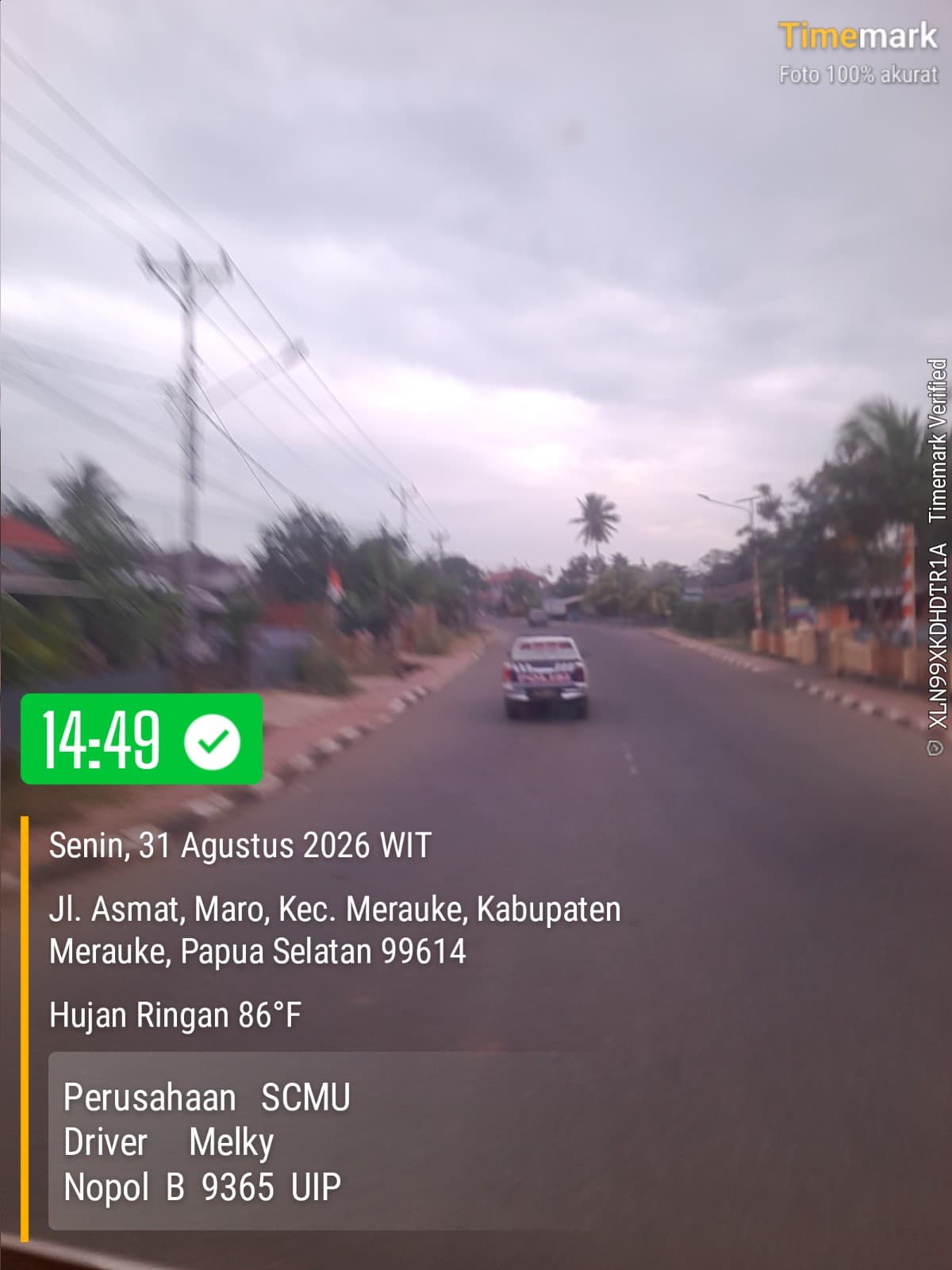 Dokumentasi perjalanan armada SCMU di kawasan Merauke